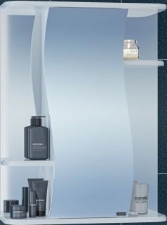 Зеркальный шкаф СанТа Лира 101052 55см белый