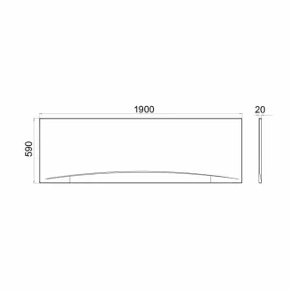 Фронтальный экран для ванны Triton Персей Щ0000051531 190 см