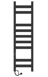 Полотенцесушитель электрический Laris Флавиа 73207658 левый П9 20x80см чёрный муар