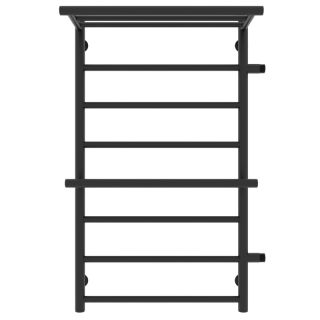 Полотенцесушитель водяной Laris Лавина 73208029ЧМ правый с полками П9 50x80см чёрный матовый