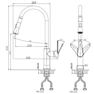 Смеситель для кухни RUSH Denis (DN0335-23)