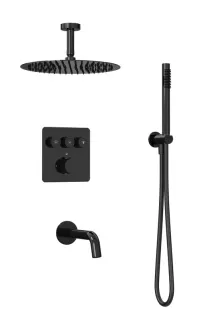 Душевой комплект Milleau Tissage TERMO 3SBIT/802Q-GB черный