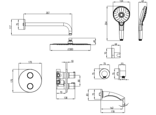 Душевая программа для ванны Lemark Yeti LM7822С