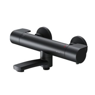 Смеситель для ванны и душа с термостатом Am.Pm X-Joy F85A50022 чёрный