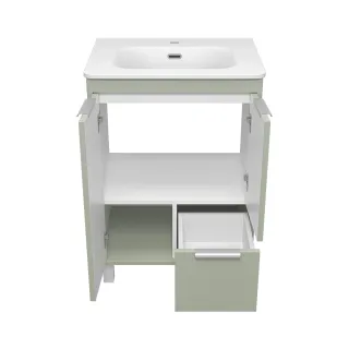 Напольная тумба под раковину Brevita Risacca Pistachio 60 УТ000026418 фисташковый