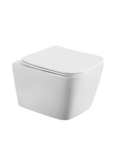 Унитаз подвесной BelBagno Kraft BB7106CH-TOR/SC безободковый с сиденьем