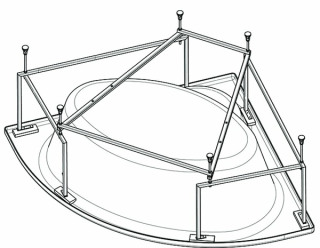 Santek Канны 150х150 симметричная белая 1WH111983