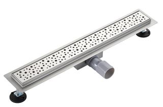 Душевой лоток РМС ТЛ-04-80х7 80см нержавеющая сталь