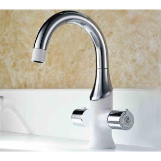 Смеситель для раковины Gappo G1049 белый/хром