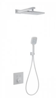 Душевой комплект Wonzon & Woghand WW-D2017-B-MW с термостатом белый матовый