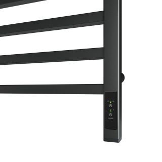 Полотенцесушитель электрический Point Вега PN71856GB П7 500x600, диммер справа графит блеск