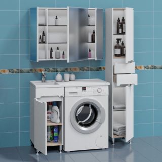 Тумба под раковину для стиральной машины СанТа Лондон 224038 39см белый