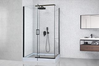 Душевой уголок Royal Bath HPV RB9120HPV-T-BL 120x90см чёрный