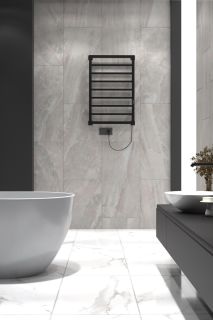 Полотенцесушитель электрический Indigo Crete DGC80-50BRRt 80x50 чёрный муар