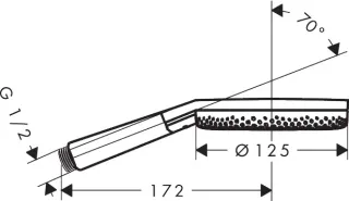 Душевая лейка Hansgrohe Raindance Alive Select S 24500700 матовый белый