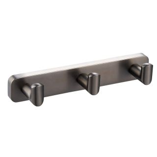 Вешалка с тремя крючками для ванной Wonzon & Woghand WW-9335 тёмный графит