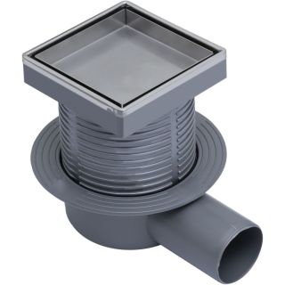 Душевой трап Logan L006-100 с решеткой Нержавеющая сталь под плитку