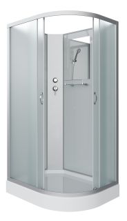 Душевая кабина Niagara NG-3312-14LBK 120x80см серебро/матовое