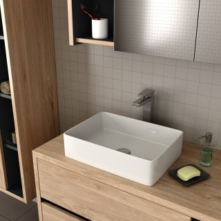 Раковина накладная DQ Berlin DT1431216 47см белый