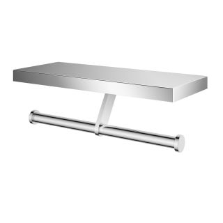 Двойной держатель для туалетной бумаги с полкой Wonzon & Woghand WW-V3802-CR хром