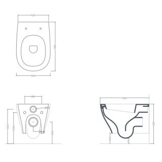 Унитаз Artceram TEN TEV006 17 00 черный