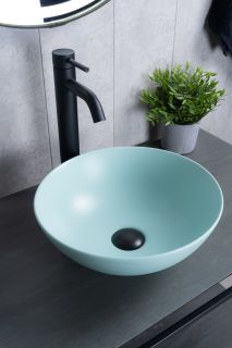 Раковина Gid 9081tifm 53402 накладная тиффани матовая 36x36x14