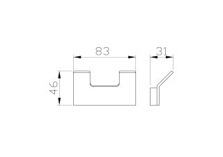 Двойной крючок для ванной Wonzon & Woghand Lotte WW-8325-BG брашированное золото