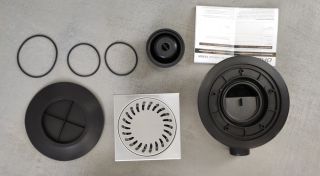 Душевой трап Paini 381E с решёткой Sun 15см хром глянец