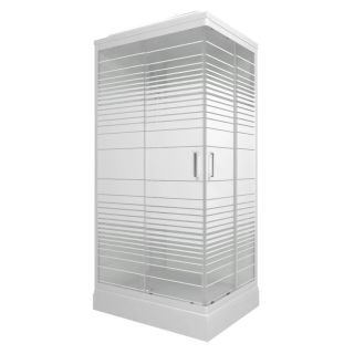 Душевая кабина Triton Квадро Щ0000045508 120x80 см профиль белый стекло с узором