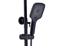 Душевая стойка Boch Mann Vettore B TS BM9651 с термостатом чёрный