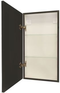 Зеркало-шкаф с подсветкой Art&Max Techno левый 35см чёрный матовый AM-Tec-350-650-1D-L-DS-F-Nero