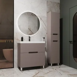 Напольная тумба под раковину Style Line Матис ЛС-00002436 70 см тауп тёмный