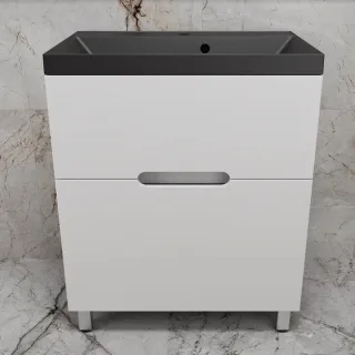 Напольная тумба под раковину Style Line Матис ЛС-00002443 80 см белый матовый