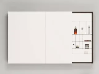 Зеркальный шкаф Black&White 929.MС1200  тёмное дерево 120 см