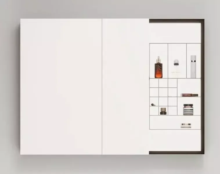 Зеркальный шкаф Black&White 929.MС1000  тёмное дерево 95 см