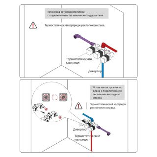Смеситель встраиваемый для раковины Timo Saona 2383/03SM с гигиеническим душем чёрный