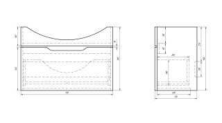 Dreja Тумба Laguna 75, белый лак