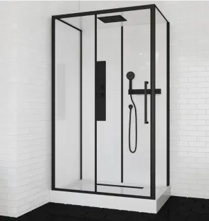 Душевая кабина Cerutti SPA AMI120 120x80см чёрный
