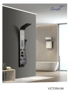 Панель душевая Cerutti SPA Victoria BK CT9981 чёрный