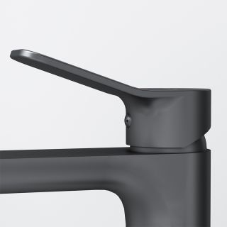 Высокий смеситель для раковины Am.Pm X-Joy чёрный матовый F85A92022