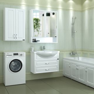 Зеркальный шкаф СанТа Вегас 700179 70см белый