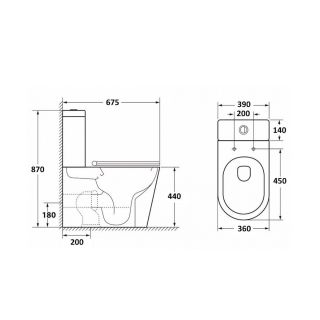 Унитаз напольный Maretti Florenza безободковый с микролифтом, FL10NBM17-844, белый