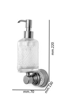 Дозатор для жидкого мыла Boheme Aura 10247-CR хром