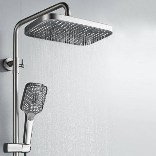 Душевая стойка Rose R1836T пепельный