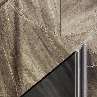 Шторка на ванну MaybahGlass MGV-614-5 60см хром матовый