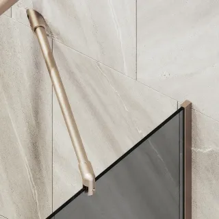 Шторка на ванну MaybahGlass MGV-134-2у 44см бронза