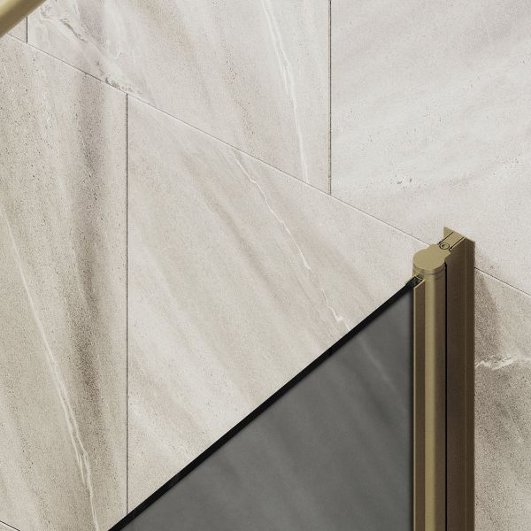 Шторка на ванну MaybahGlass MGV-792-2 80см бронза