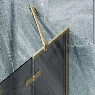 Шторка на ванну MaybahGlass MGV-660-3 69см золото