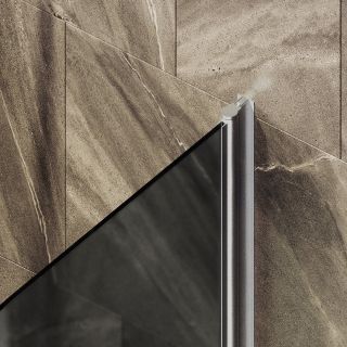 Шторка на ванну MaybahGlass MGV-792-5 80см хром матовый