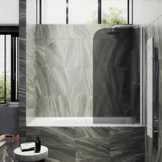 Шторка на ванну MaybahGlass MGV-624-1 80см бронза